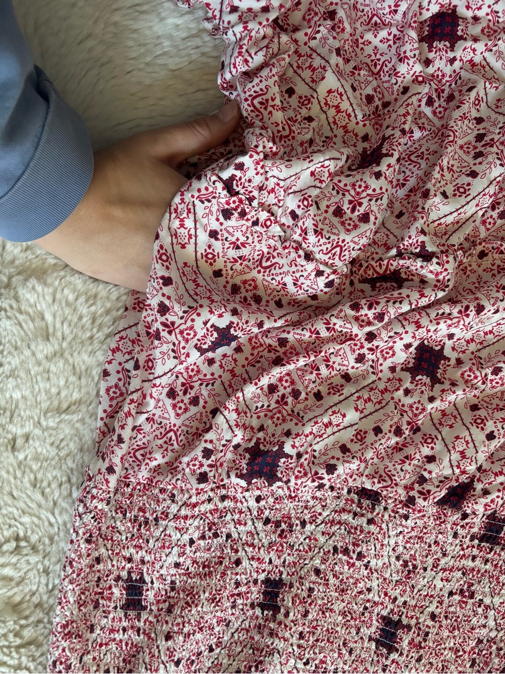 Ariat Western Print Smocked Halter Maxi Dress - Picture 7 of 9